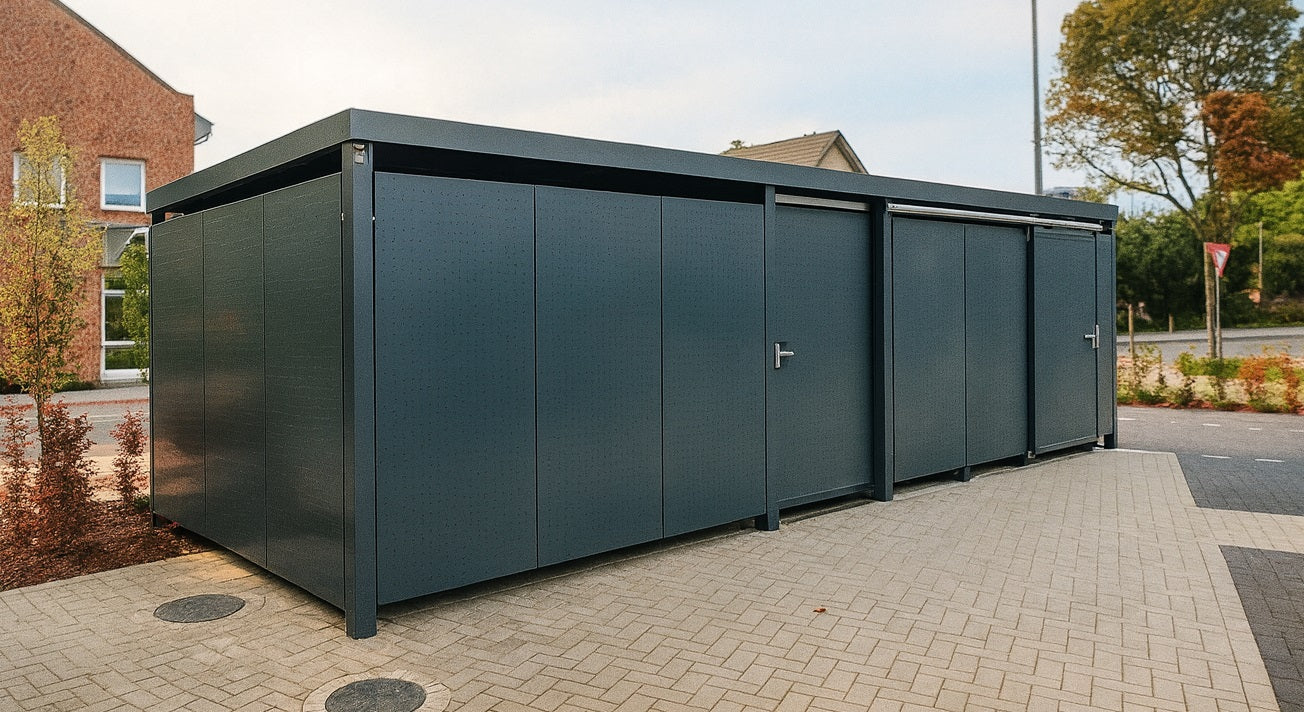 Fahrradüberdachung - Fahrradständer-Stadtmöbel.de