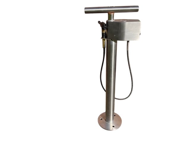 Cyclair – Öffentliche Fahrradluftpumpe aus Edelstahl