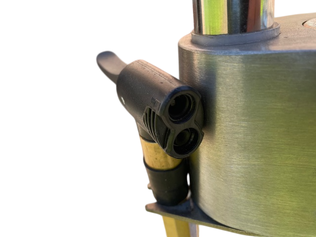 Cyclair – Öffentliche Fahrradluftpumpe aus Edelstahl