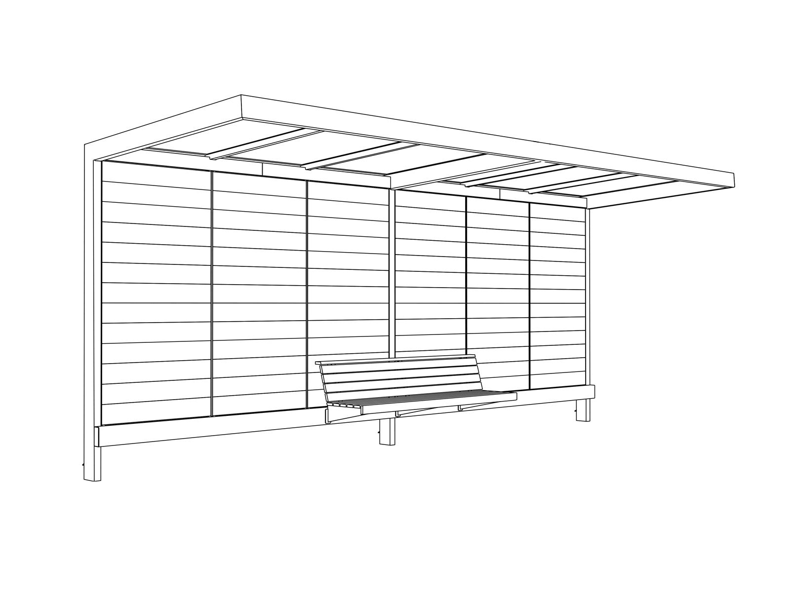 FRAMEO Wartehalle - Fahrradständer - Stadtmöbel.de