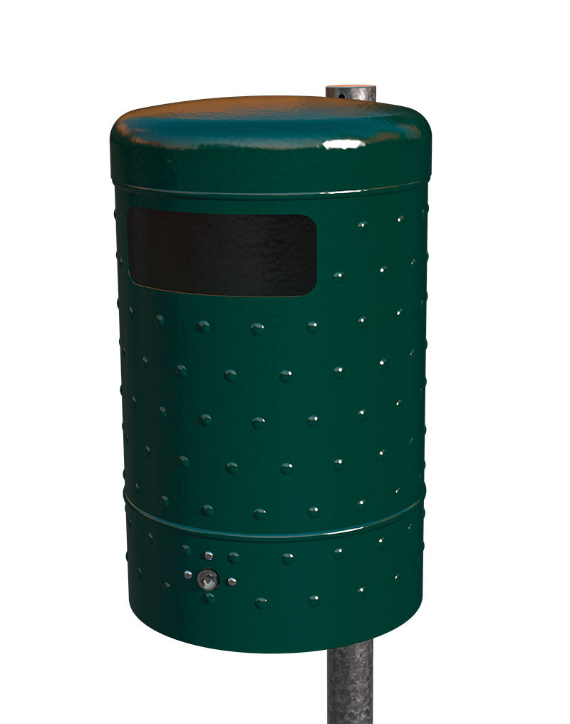 CARLES Springdeckel-Abfallbehälter ca. 35 L, gelocht