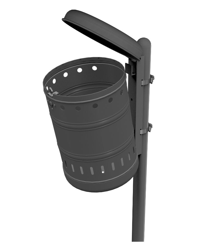 CARIM Springdeckel-Abfallbehälter ca. 35 L, ungelocht