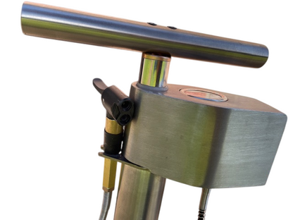 Cyclair – Öffentliche Fahrradluftpumpe aus Edelstahl