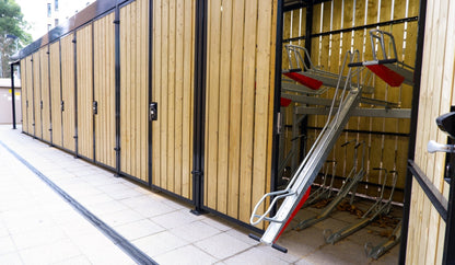 CuBic Compact Fahrradunterstand für Doppelstock Fahrradparker - Fahrradständer - Stadtmöbel.de